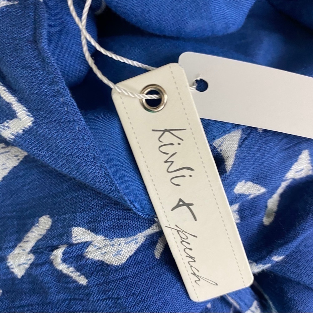 Kiwi Blue Tie Back Summer Dress Sundress L Brand New - Picture 4 of 9
